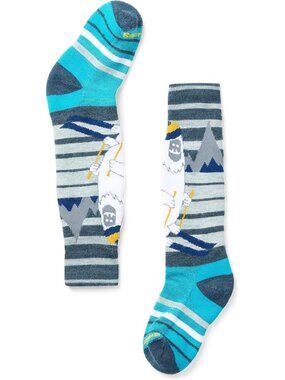 SmartWool Kids Full Cushion Yeti Pattern Over The Calf Socks Size Small NWT